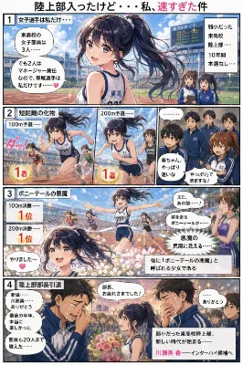 東高校陸上部の奇跡③　「陸上部入ったけど・・・私、速すぎた件」