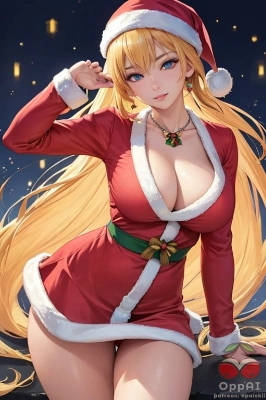 【限定】サンタさん、私のお家に来てくれたら、私がいい子になる自信があるわ！キスのクリスマスプレゼントも期待してるね☆