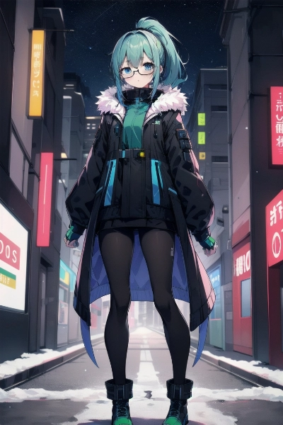 メガネちゃん サイバーパンクな世界へ
