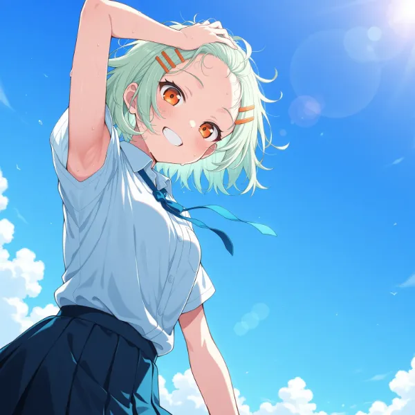 「暑いですね～！」