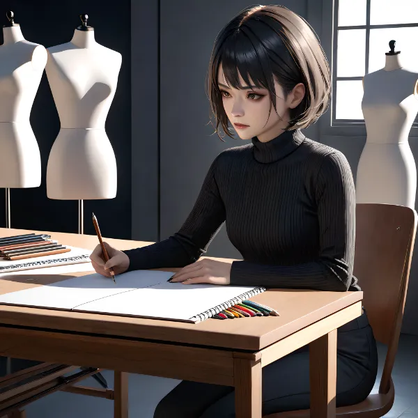 スケッチブックに宿る衣装の原型