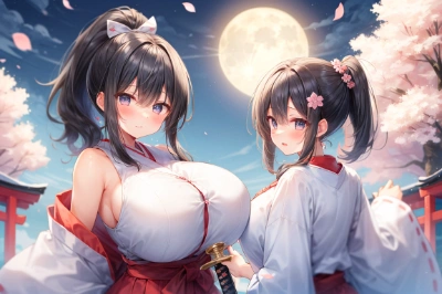 巫女姉妹の誘惑