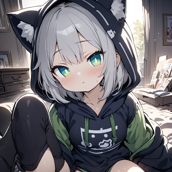 猫耳＆猫耳パーカー