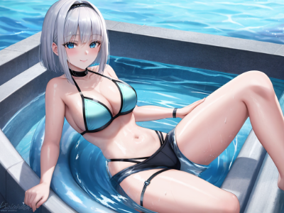 「冷たくて気持ち良いね…♪」