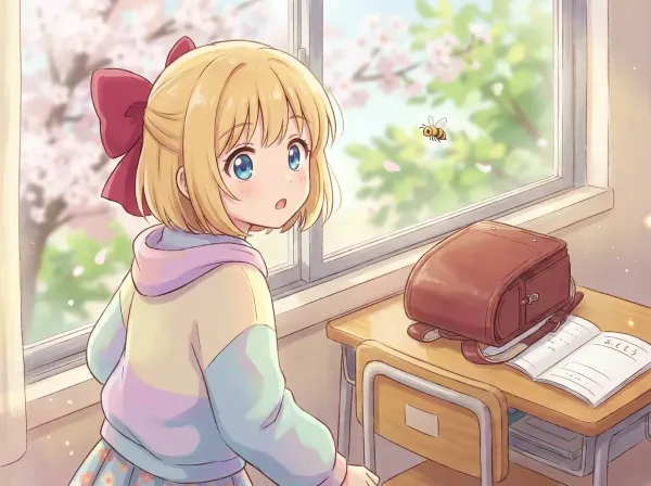 あミツバチさんだ