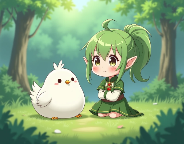 おかしな森に迷い込んだチュン…