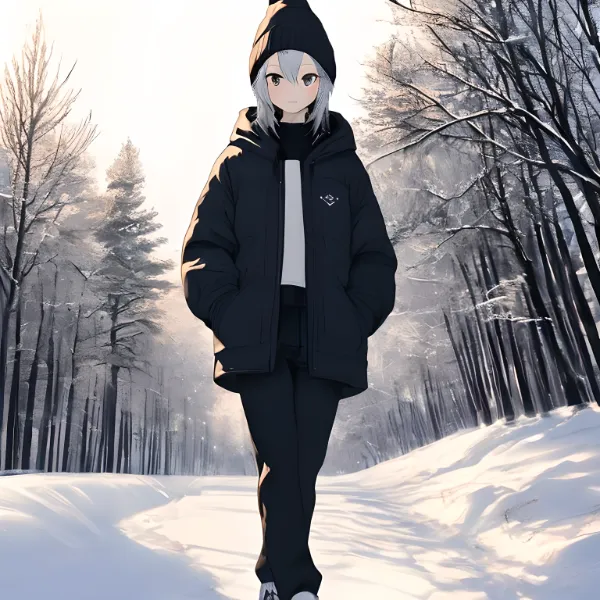 冬の初ニットキャップ