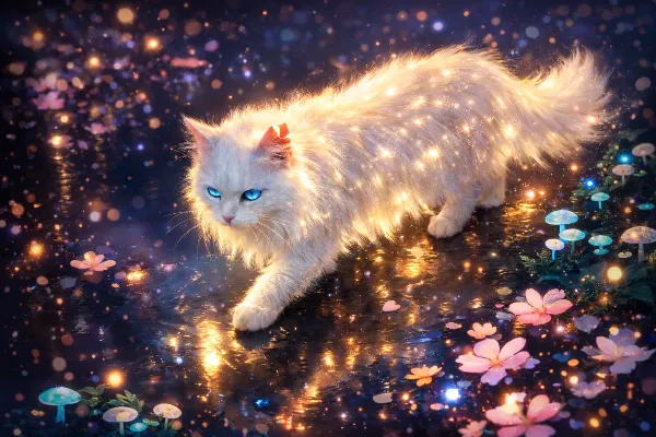 星屑の猫が紡ぐ夜の冒険