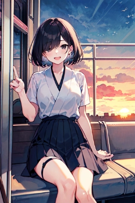 お姉さんの前に座った僕