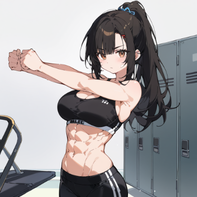 筋トレ中