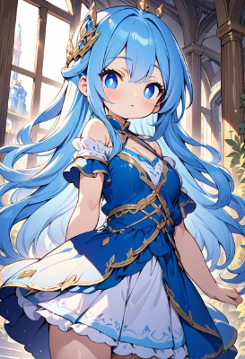 青髪少女