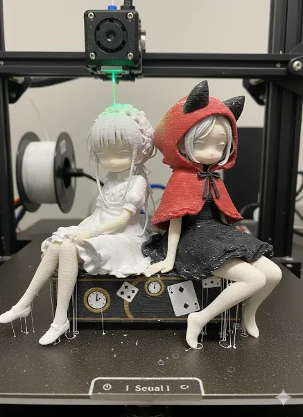 ３Dプリンター出力中