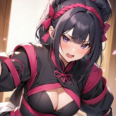 妖艶な黒髪の誘惑