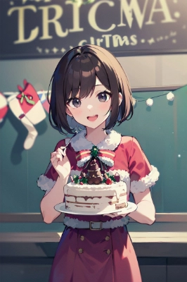 クリスマス　誕生日　ガトーショコラ　ボブ　女の子