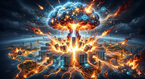 AI需要の爆発的増大と電気インフラへのダメージ(比喩表現)