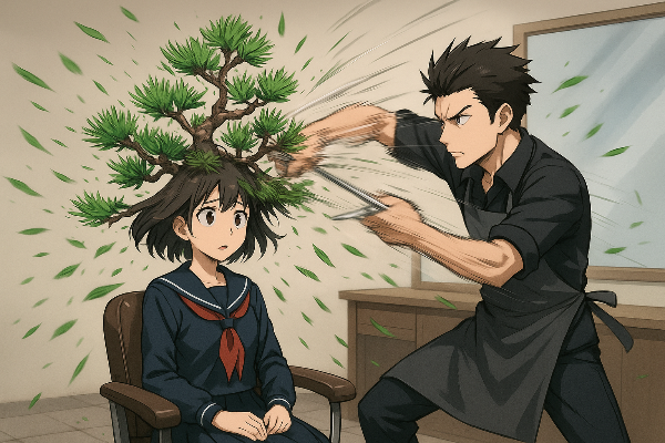 凡才に盆栽が生える厄災