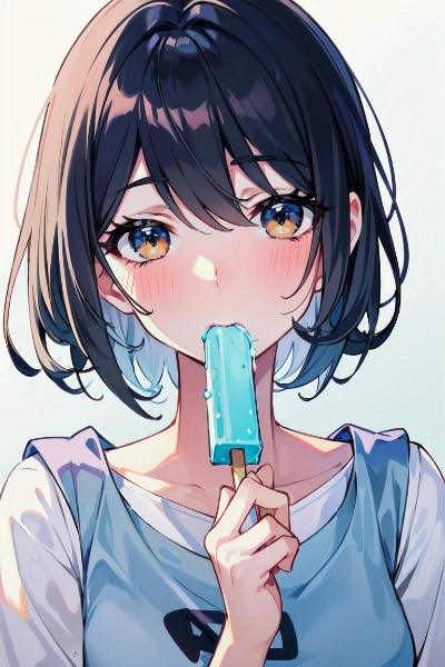 そろそろアイスも最後かな