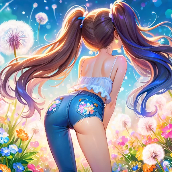 デニムのお姉さん