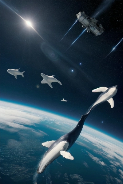 宇宙を飛ぶクジラ