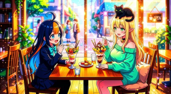 ぴくたーちゃんとパフェ