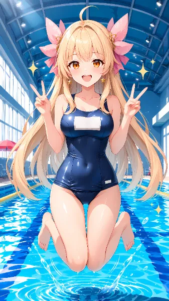 プールサイドでせーの！