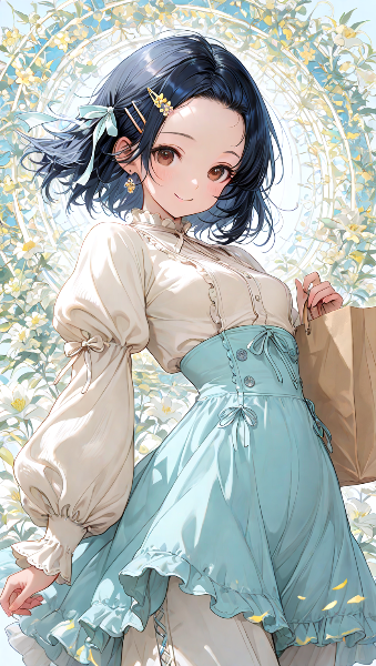 花の街で出会った青い風