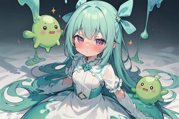 スライムに捕まった