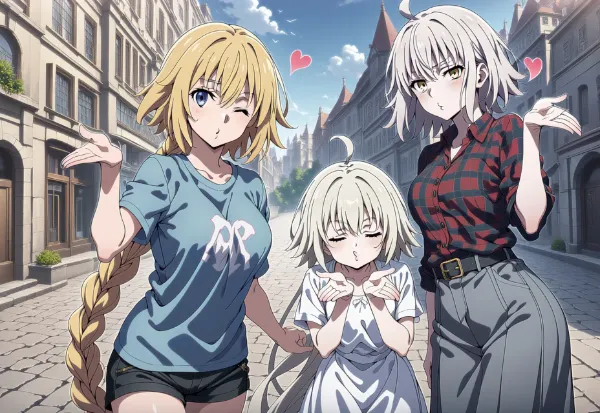 みんなに投げキッスしてくれるジャンヌ3人組😘