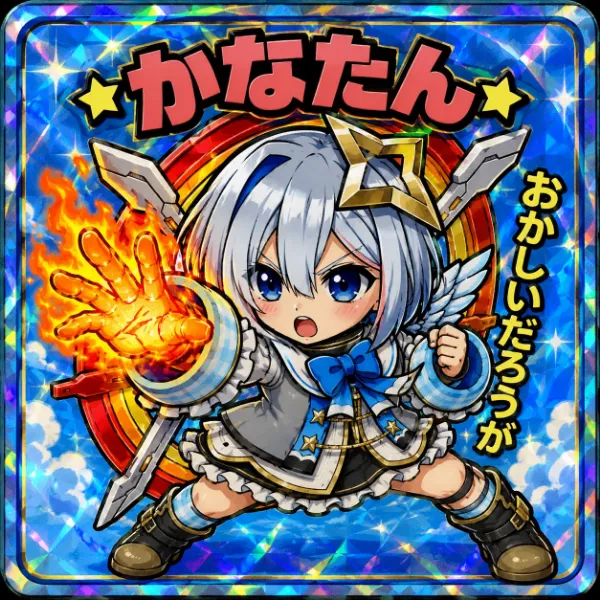 ゴッドフィンガーをしている時のかなたん