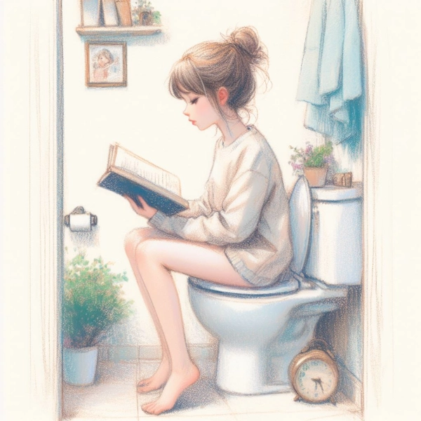 トイレで読書