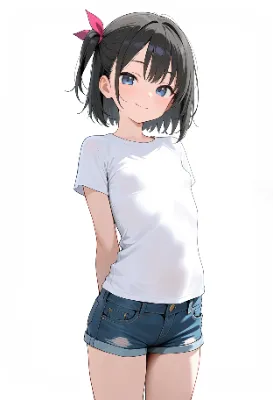 デニムショートパンツ（習作）