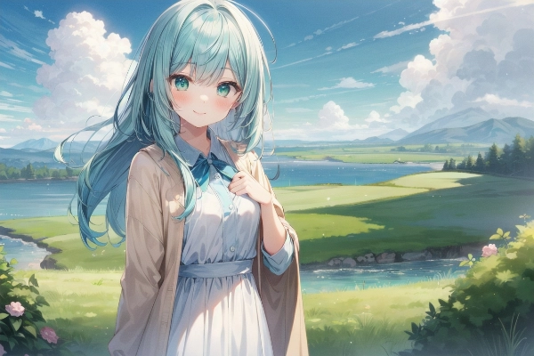 珍しく普通の上着を着てくれました