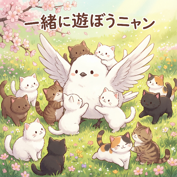 一緒に遊ぼうニャン