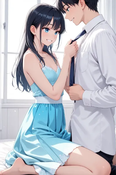 結んであげますねー