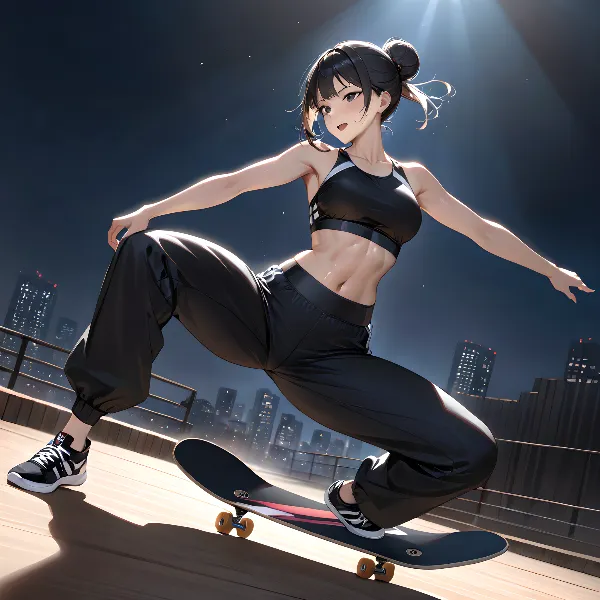 藤原あやめ、スケートボードを取り入れたダンス・パフォーマンス