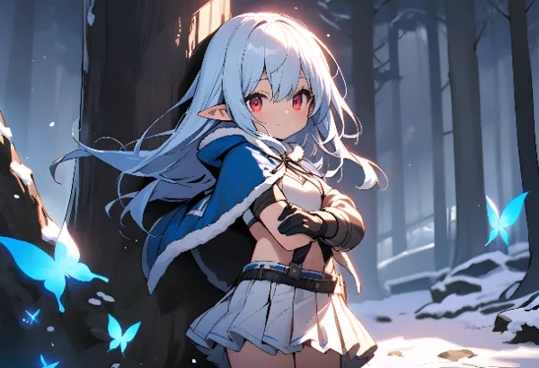 ミリシラ様の異世界百景その17「妖精の森（冬期）」