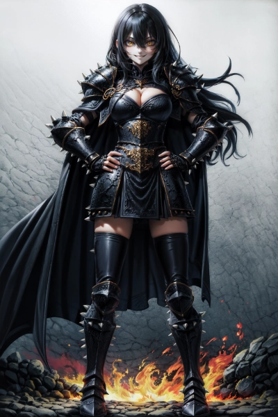 トゲトゲ鎧の女暗黒騎士ちゃん