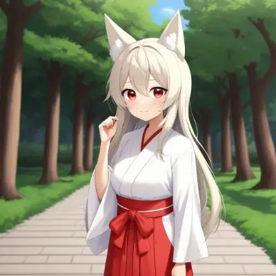 狐耳巫女