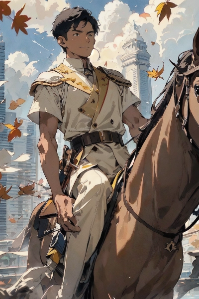 Commander on horseback