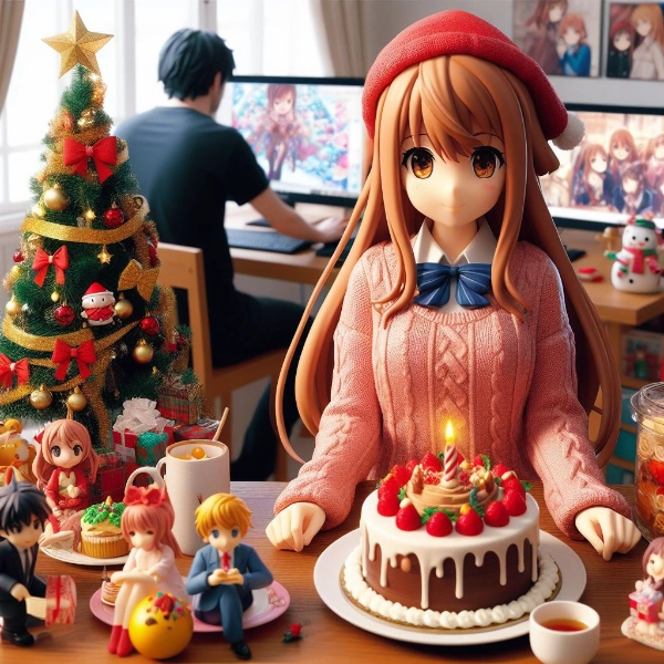 フィギュアと過ごすクリスマス