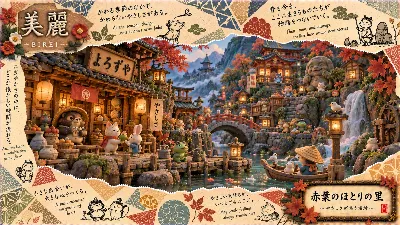 赤葉のほとりで紡がれる優しさの物語
