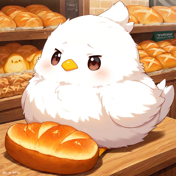 パン屋のマスコットに就任チュン