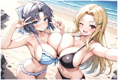 暑中見舞い　雪泉　四季