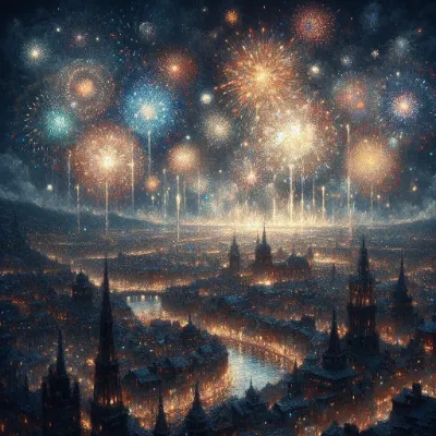 空いっぱいの花火