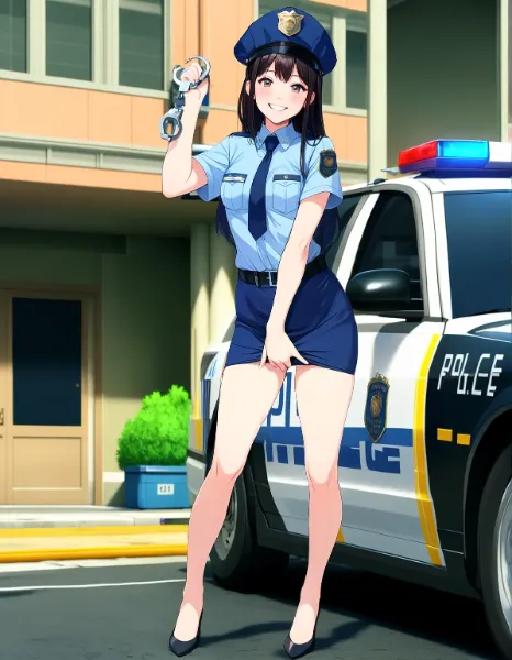 街角スナップｰ婦警さん