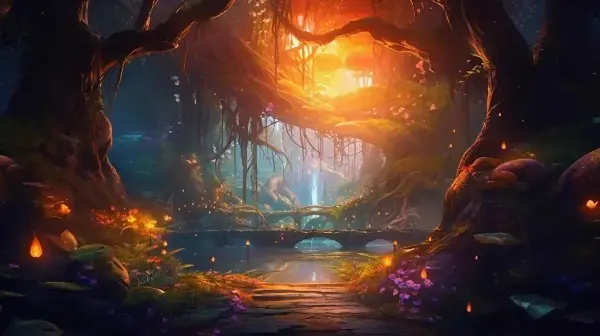 夕刻の木漏れ日