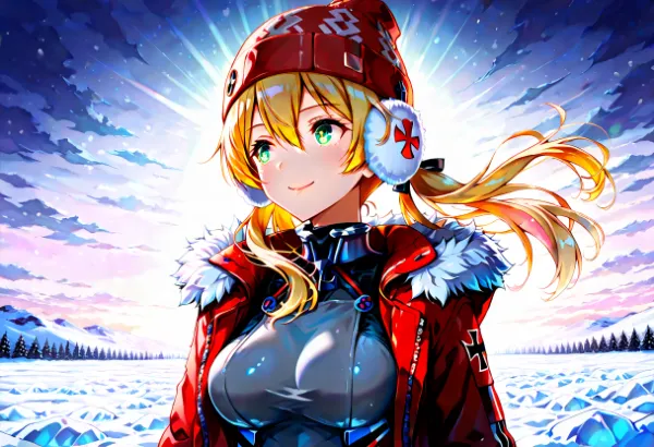 雪原のオイゲンちゃん