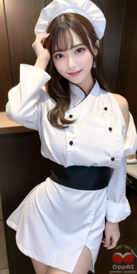 【限定】私のコック姿で、あなたの食欲を刺激すること間違いなしです！
