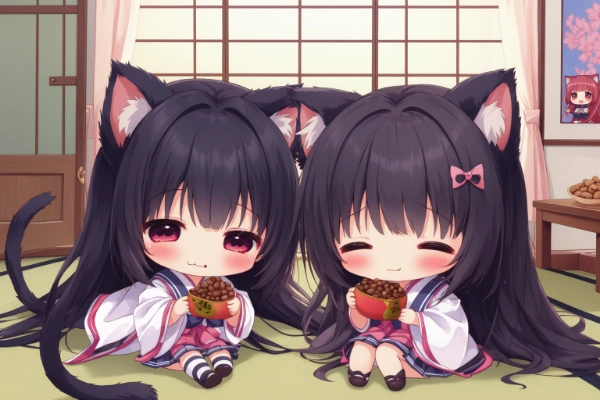 ちびにゃん達の節分