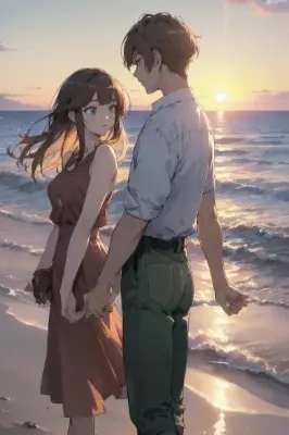 夕焼けのお散歩